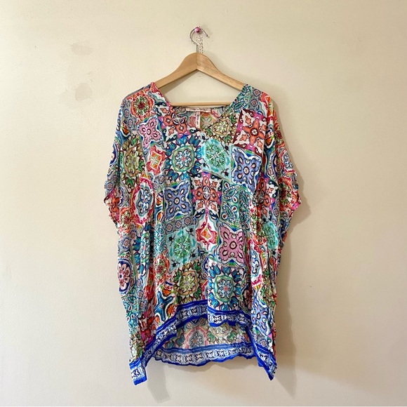 Nanette Lepore Swim Greek Tiles Goddess Caftan Coverup Small - Picture 4 of 12